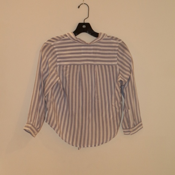 Rails Girls Button Down blue and striped shirt - Picture 3 of 3